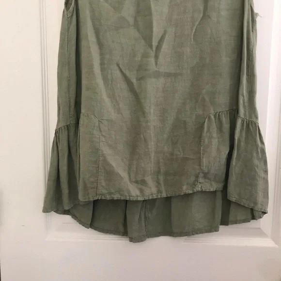 100% Linen Sleeveless Top - Picture 5 of 11